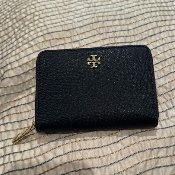 Tory Burch Navy Blue Card Case - Picture 1 of 5